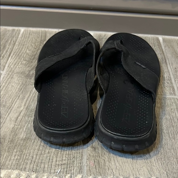 Cole Haan Zero Grand Men\'s Black Leather Summer Sandals size 9 main image 6